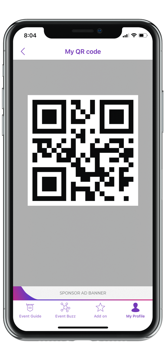 event app QR code