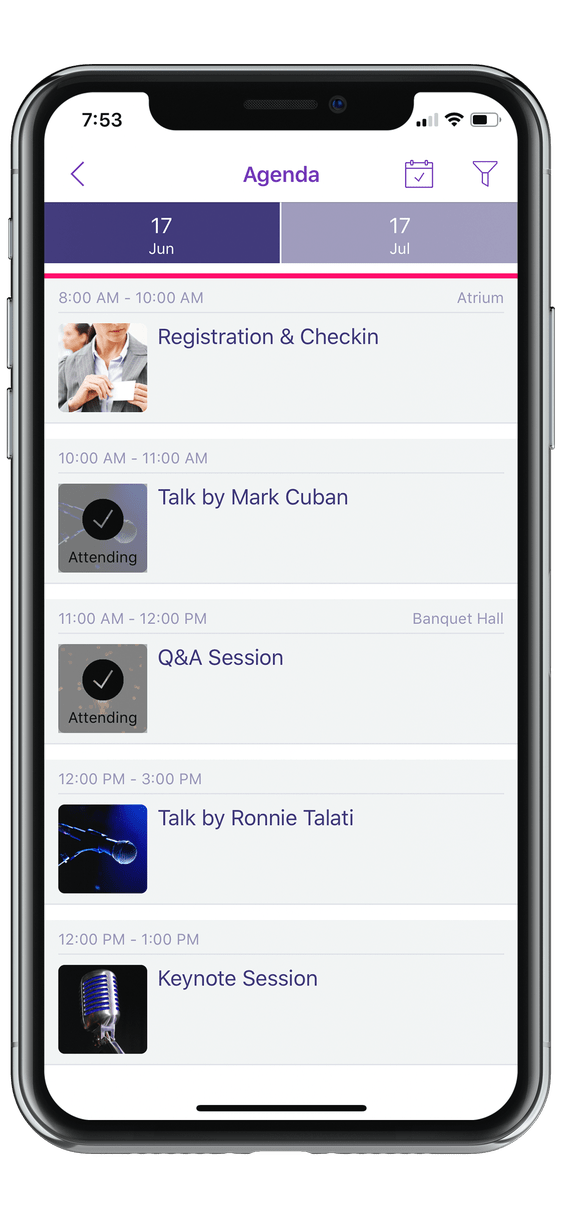 event app agenda