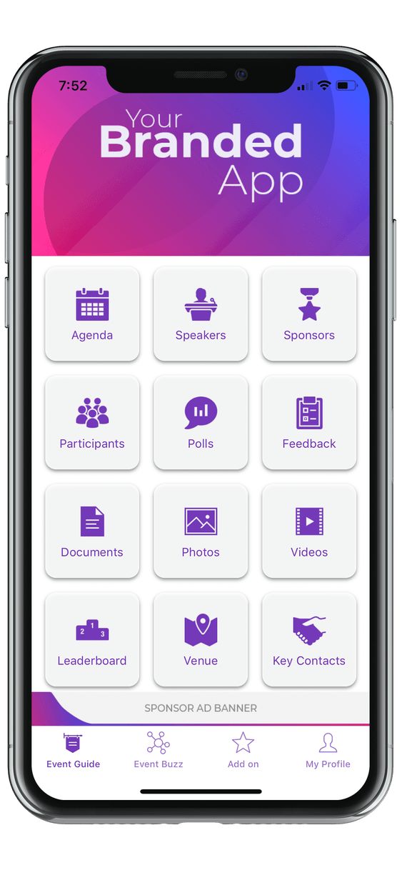 event app home screen